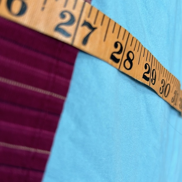 Croft & Barrow Woman Stretch 2X Cranberry Color Striped Blouse - Picture 11 of 11